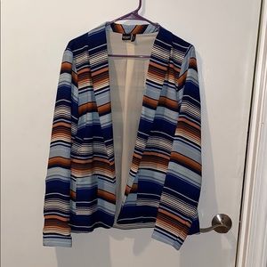 Cruel Gurl Denim Serape Blazer